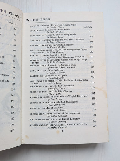 The Children's Book of Famous Lives - Edited by Eric Duthie - Odhams Books Ltd