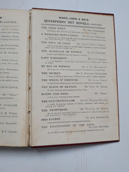 A Lost Leader by E. Phillips Oppenheim - Ward, Lock & Co. Ltd - 1910s Approx