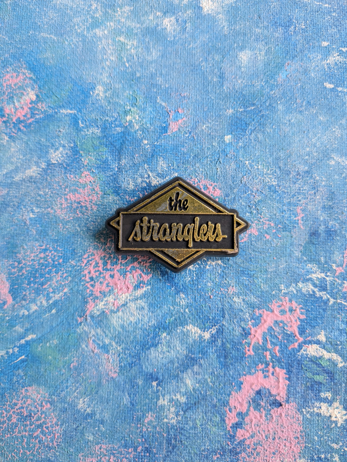 Vintage The Stranglers 1970s Punk Rock Band Plastic Badge