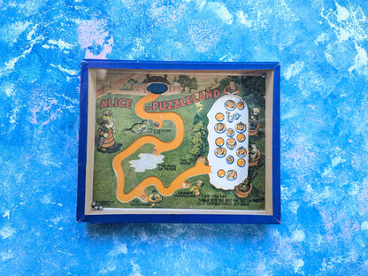 Vintage Alice In Puzzleland Dexterity Puzzle/Toy - R. Journet & Co Ltd - 1950s