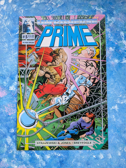 Prime #5 - Rune Flip Book - 1993 - Malibu Comic Book