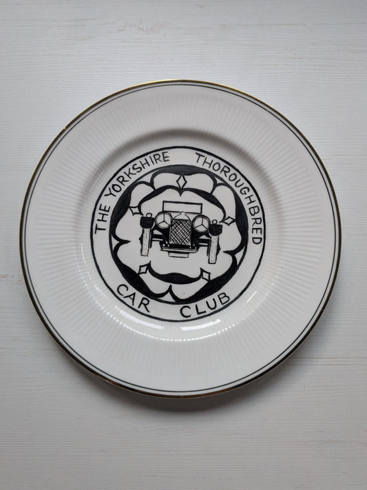 Vintage 1982 The Yorkshire Thoroughbred Car Club Decorative Plate