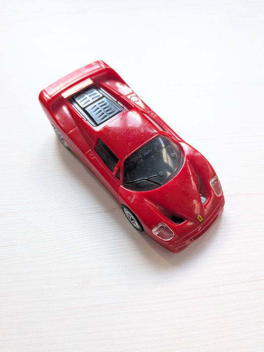 Red Ferrari F50 Shell V-Power Pull Back N Go Plastic Toy Car