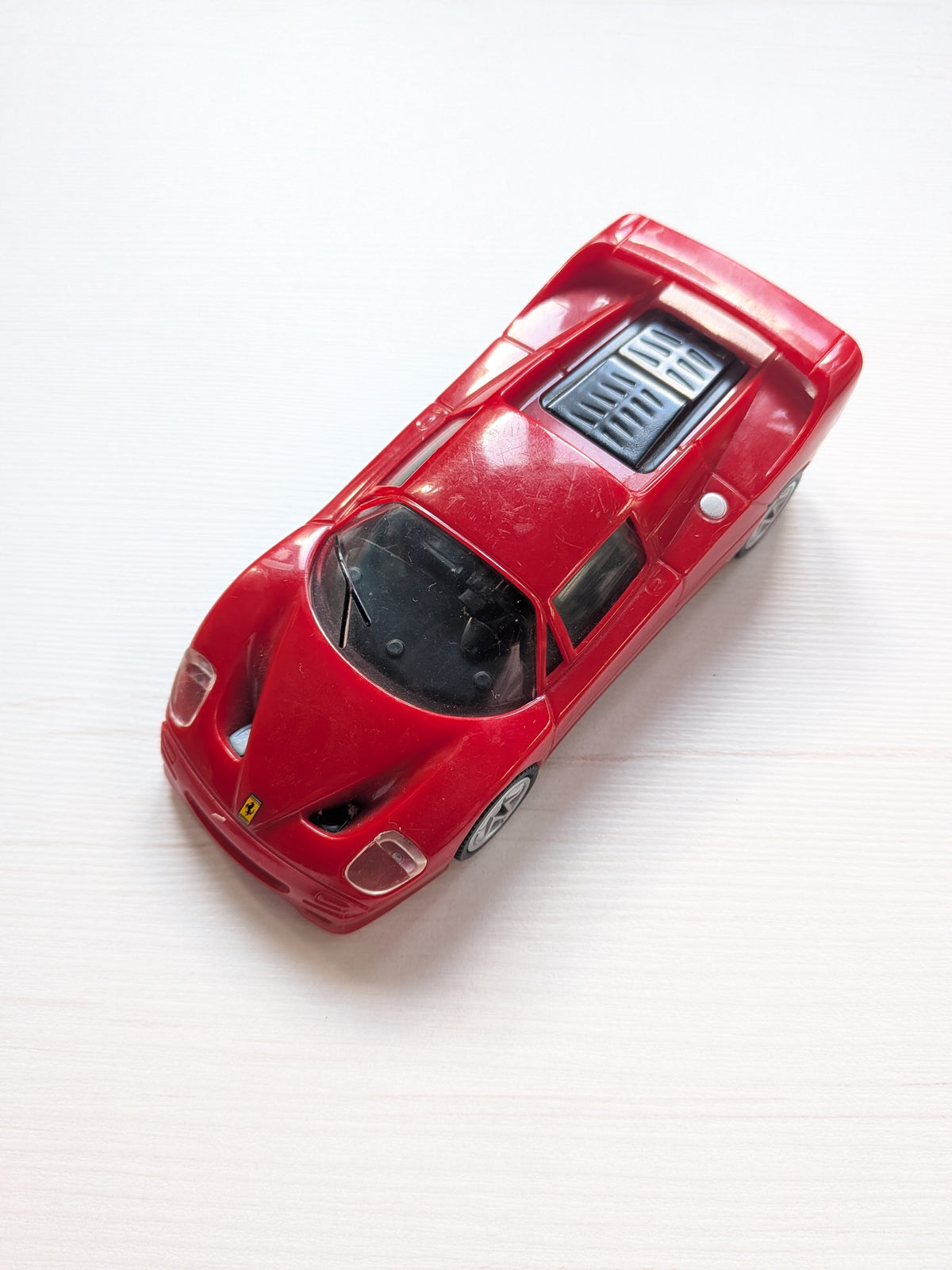 Red Ferrari F50 Shell V-Power Pull Back N Go Plastic Toy Car