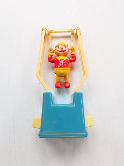 Vintage The Swingers Trapeze Artist Clown with Rolling Eyes Toys - 1970s