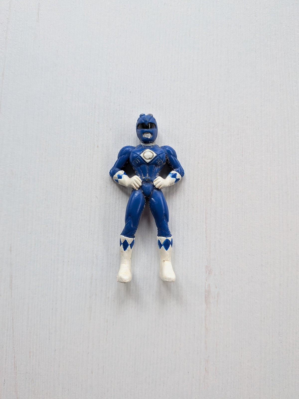Vintage Mighty Morphin Power Rangers Blue Ranger Mini Figure - 1995 - Saban