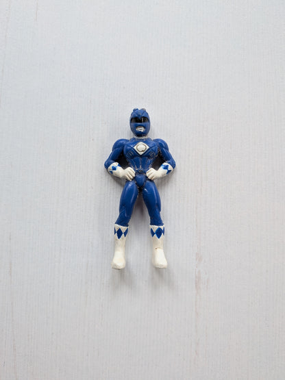 Vintage Mighty Morphin Power Rangers Blue Ranger Mini Figure - 1995 - Saban