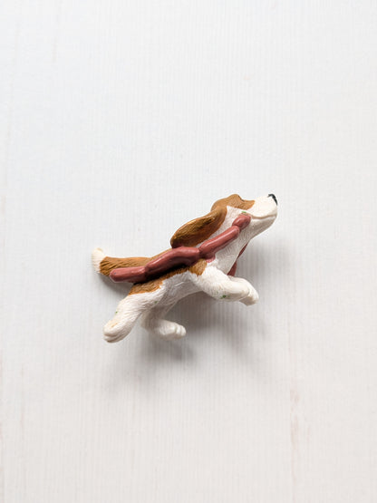 Vintage Puppy In My Pocket Basset Hound with Sausages Figure - 1994