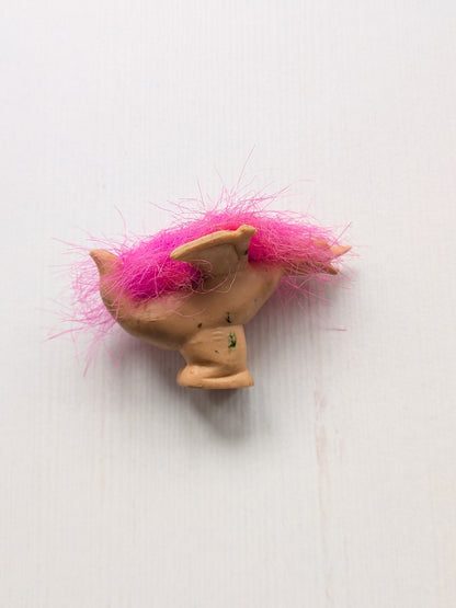 Vintage Miniature Troll Dinosaur Pterodactyl Pencil Topper - 1990s