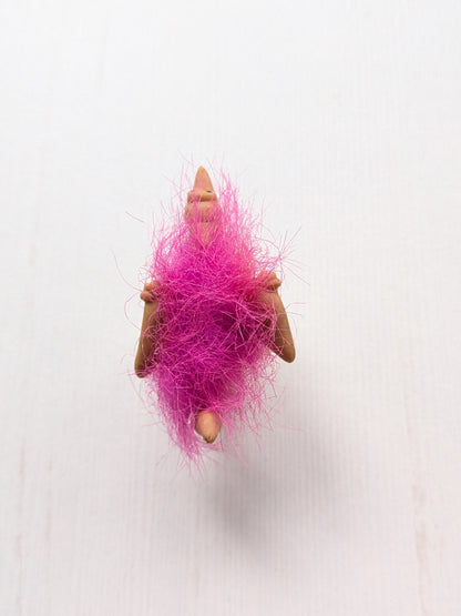 Vintage Miniature Troll Dinosaur Pterodactyl Pencil Topper - 1990s