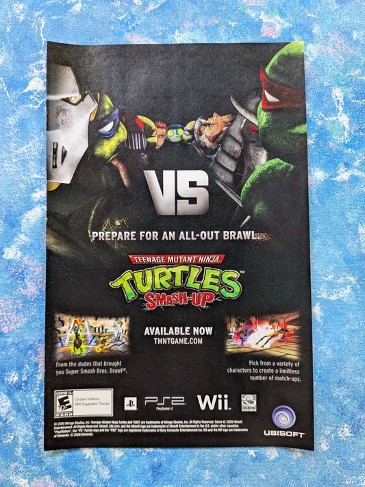 Teenage Mutant Ninja Turtles Smash-Up 2009 Nintendo Wii/PS2 Game Advertisement