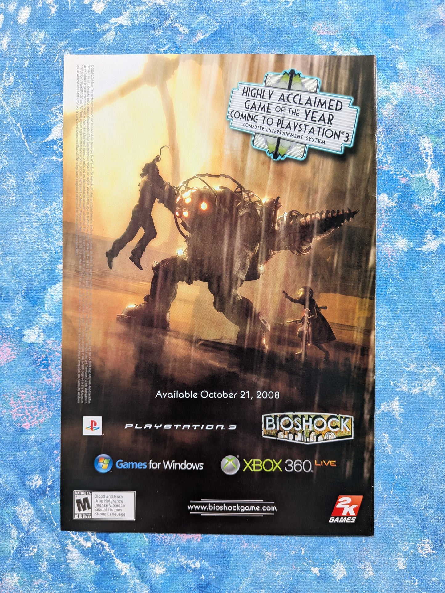 Bioshock Xbox 360 Game 2008 Advertisement