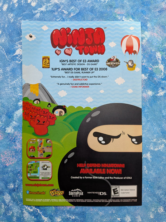 Ninja Town 2008 Nintendo DS Game Advertisement