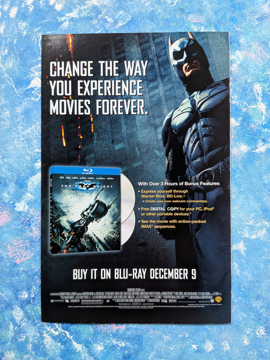 Batman The Dark Knight 2008 Movie Blu Ray Advertisement