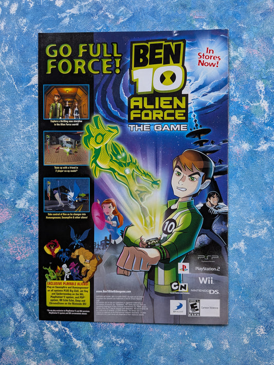 Ben 10 Alien Force PS2/Wii/Nintendo DS Game 2006 Advertisement