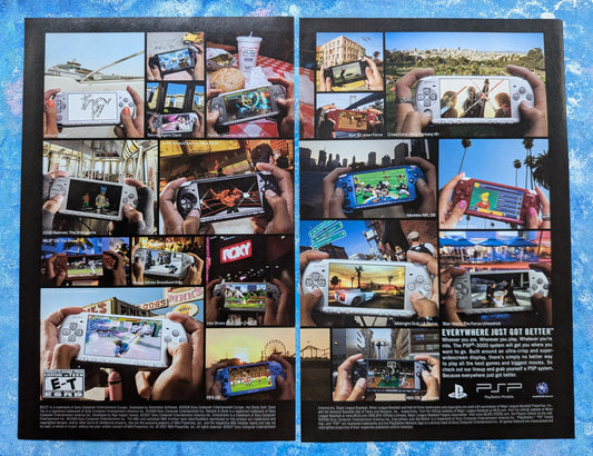 PSP 3000 Playstation Portable Games 2008 Sony Advertisement