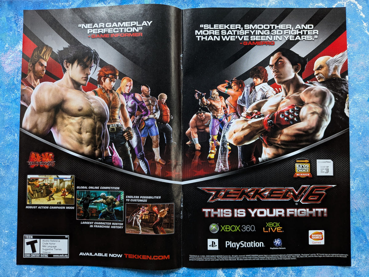 Tekken 6 Namco Playstation/Xbox 360 Game 2009 Advertisement