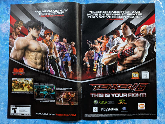Tekken 6 Namco Playstation/Xbox 360 Game 2009 Advertisement