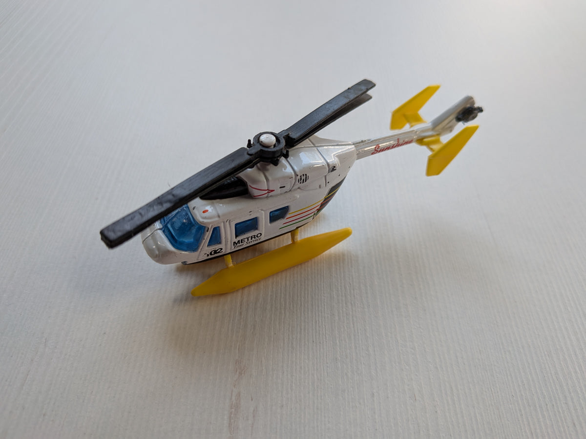 Vintage Die-Cast and Plastic Small Toy Helicopter - Unbranded