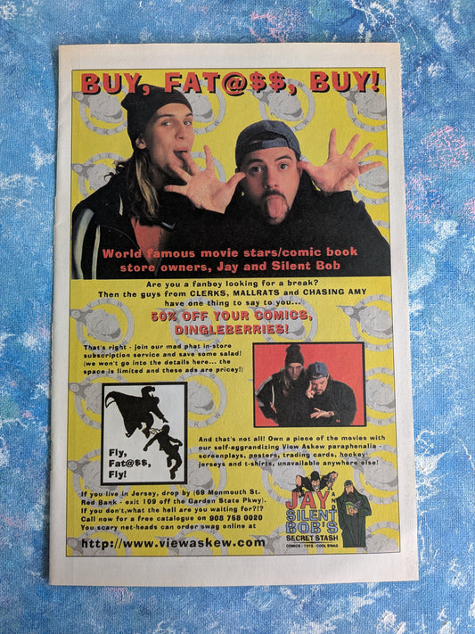 Vintage Jay and Silent Bob's Secret Stash Comic Store Advertisement - 1990s