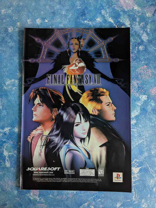 Final Fantasy VIII Squaresoft Playstion Game 1999 Advertisement