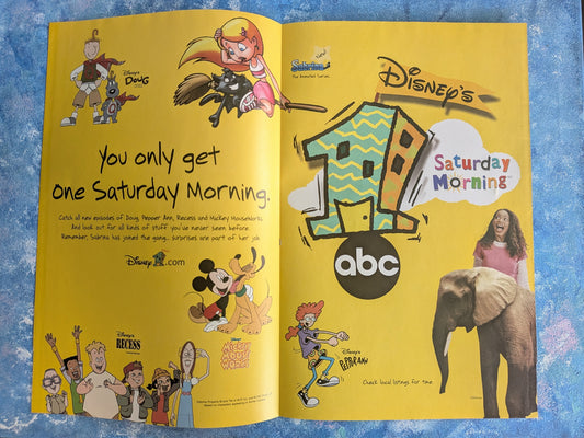 Disney's 1 Saturday Morning Recess/Sabrina Etc 1999 ABC Cartoon Advertisement