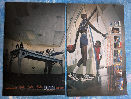 NBA Action 98 Sega Saturn Game 1999 Advertisement