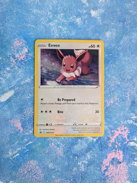 Eevee SwSh127 Black Star Promo Holo - 2021 - Evolving Skies