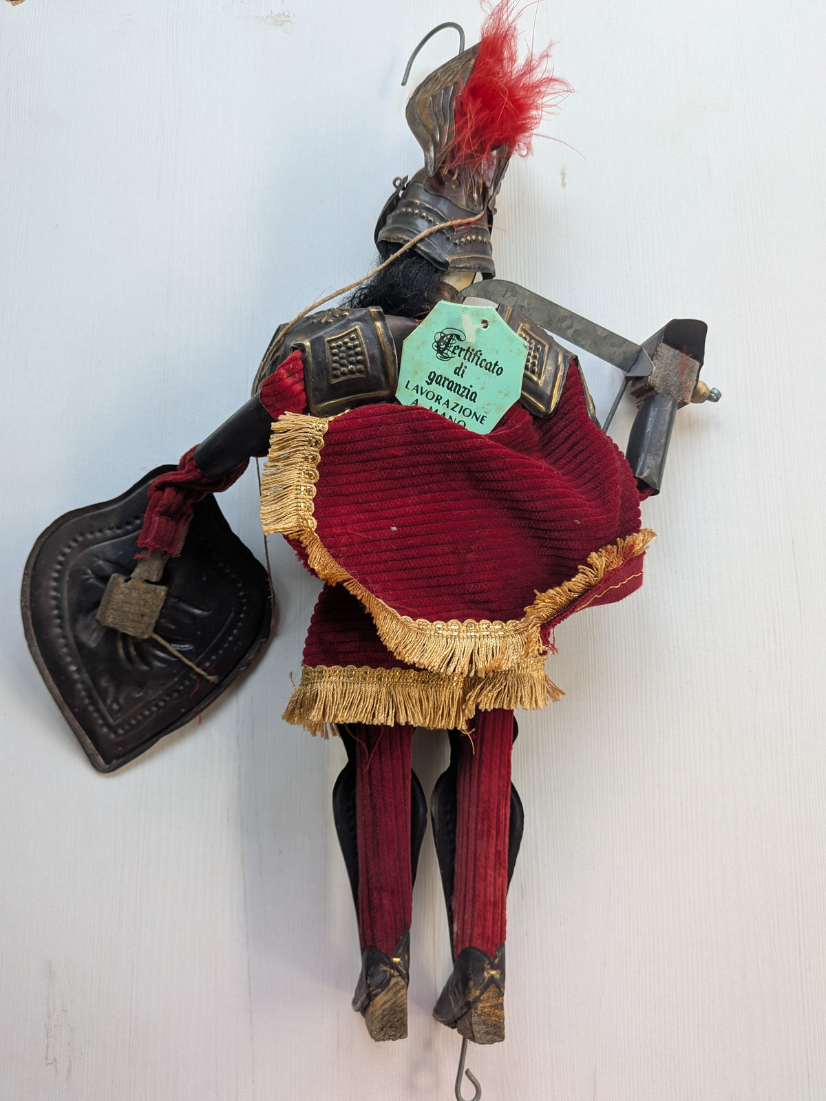Vintage Sicilian Marionette Knight Opera dei Pupi Puppet - See Details