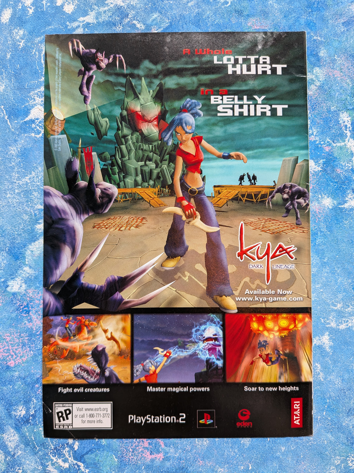 Kya: Dark Lineage Eden Games/Atari Playstation 2 Game 2003 Advertisement