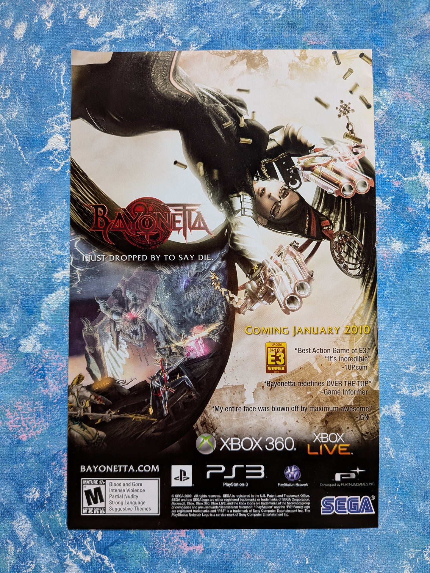 Bayonetta Xbox 360/Playstation 3 Game 2009 Advertisement