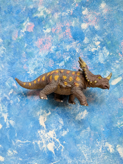 Vintage Styracosaurus Plastic Figure - Unbranded