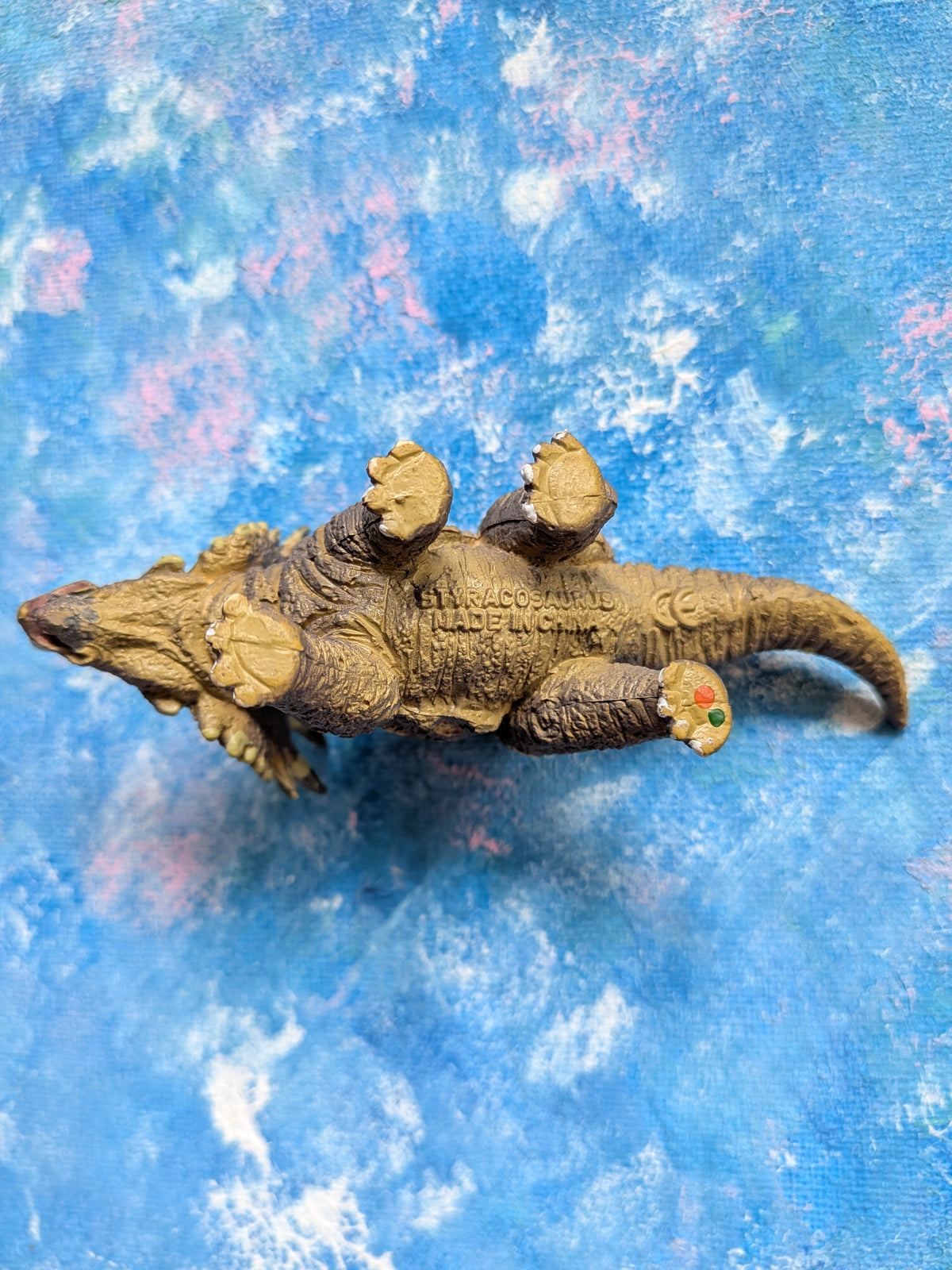Vintage Styracosaurus Plastic Figure - Unbranded