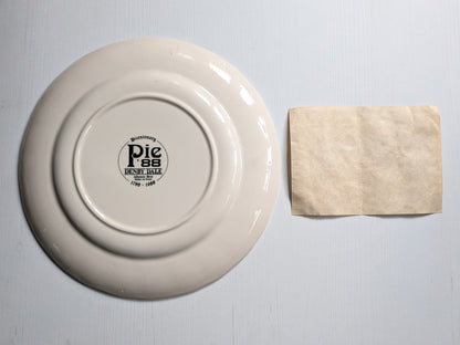 Denby Dale Bicentenary Pie Commemorative Plate - 1988 - Includes COA