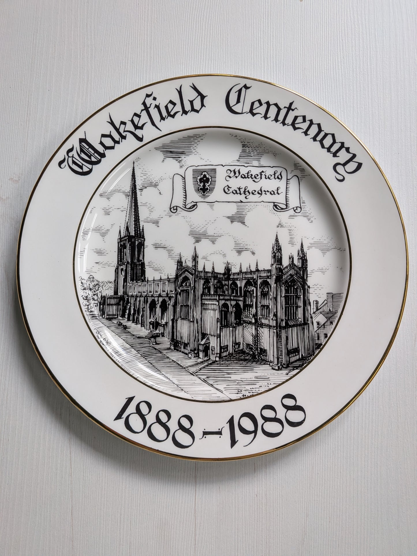 Wakefield Cathedral Centenary 1888-1988 Fine Bone China Plate