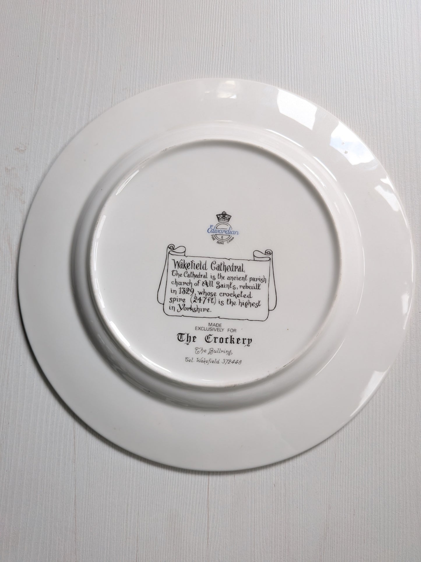 Wakefield Cathedral Centenary 1888-1988 Fine Bone China Plate