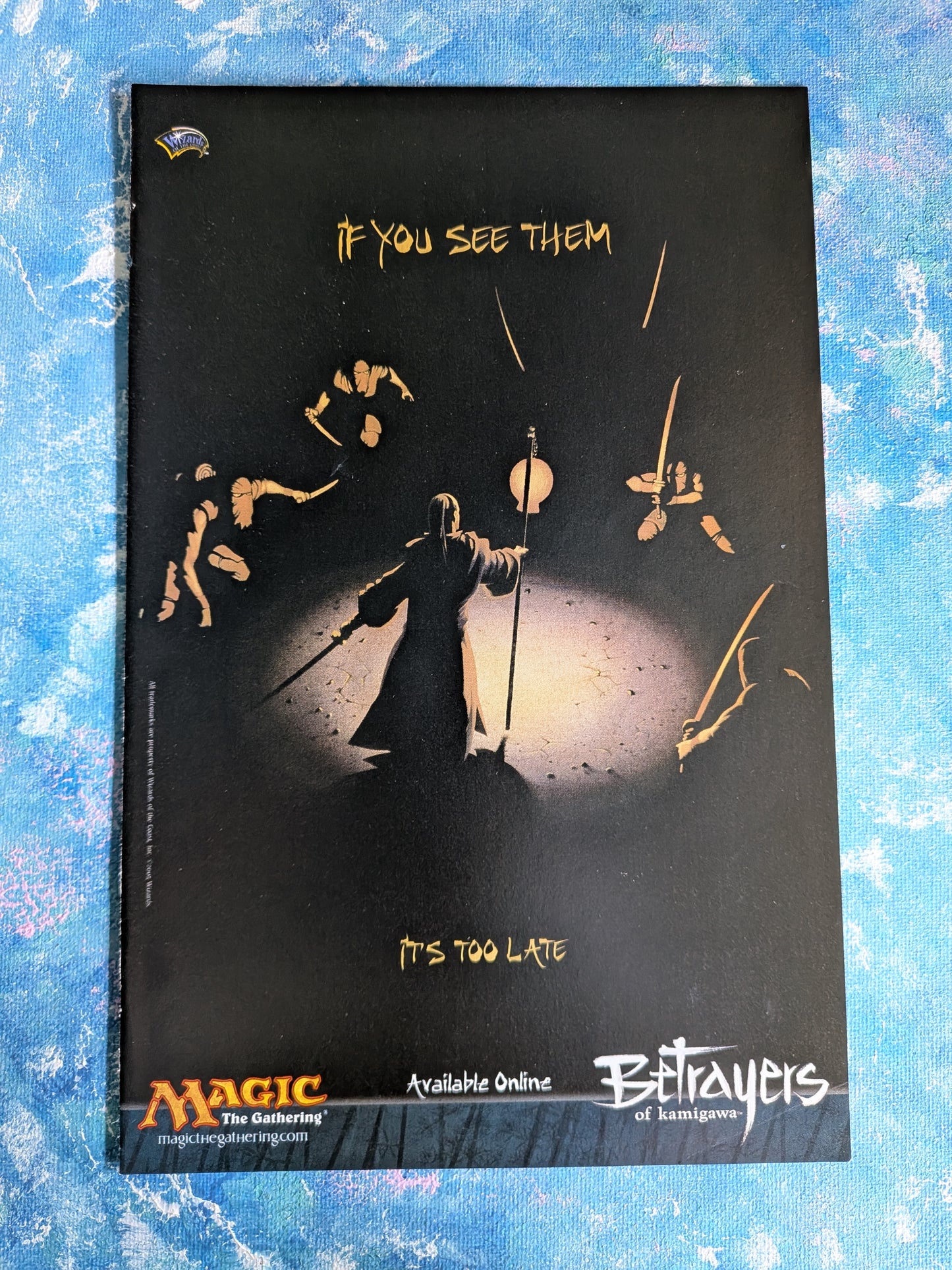 Magic: The Gathering Betrayers of Kamigawa Wizards of the Coast Advertisement