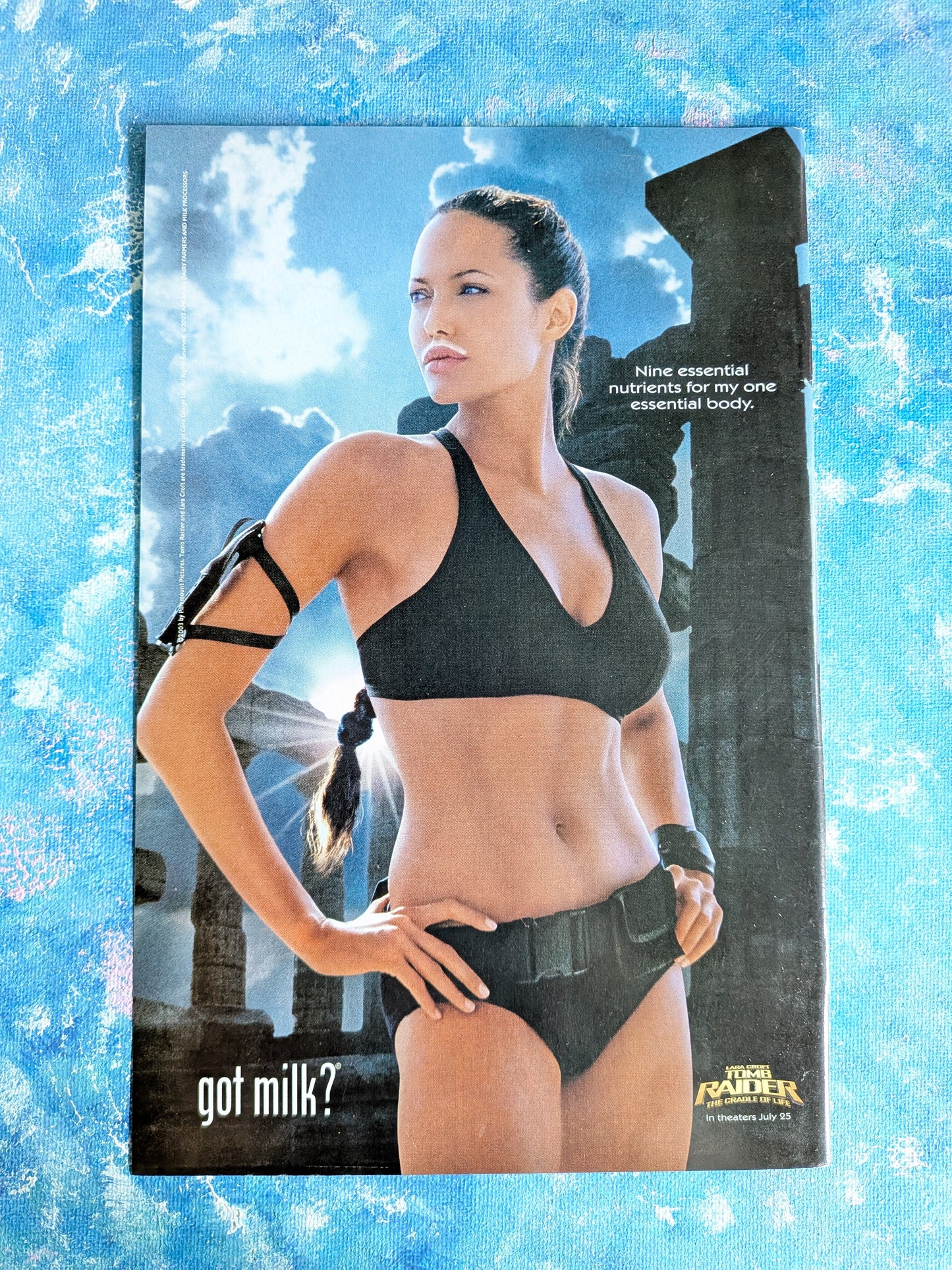 Lara Croft Tomb Raider: The Cradle of Life Angelina Jolie Got Milk 2003 Advert