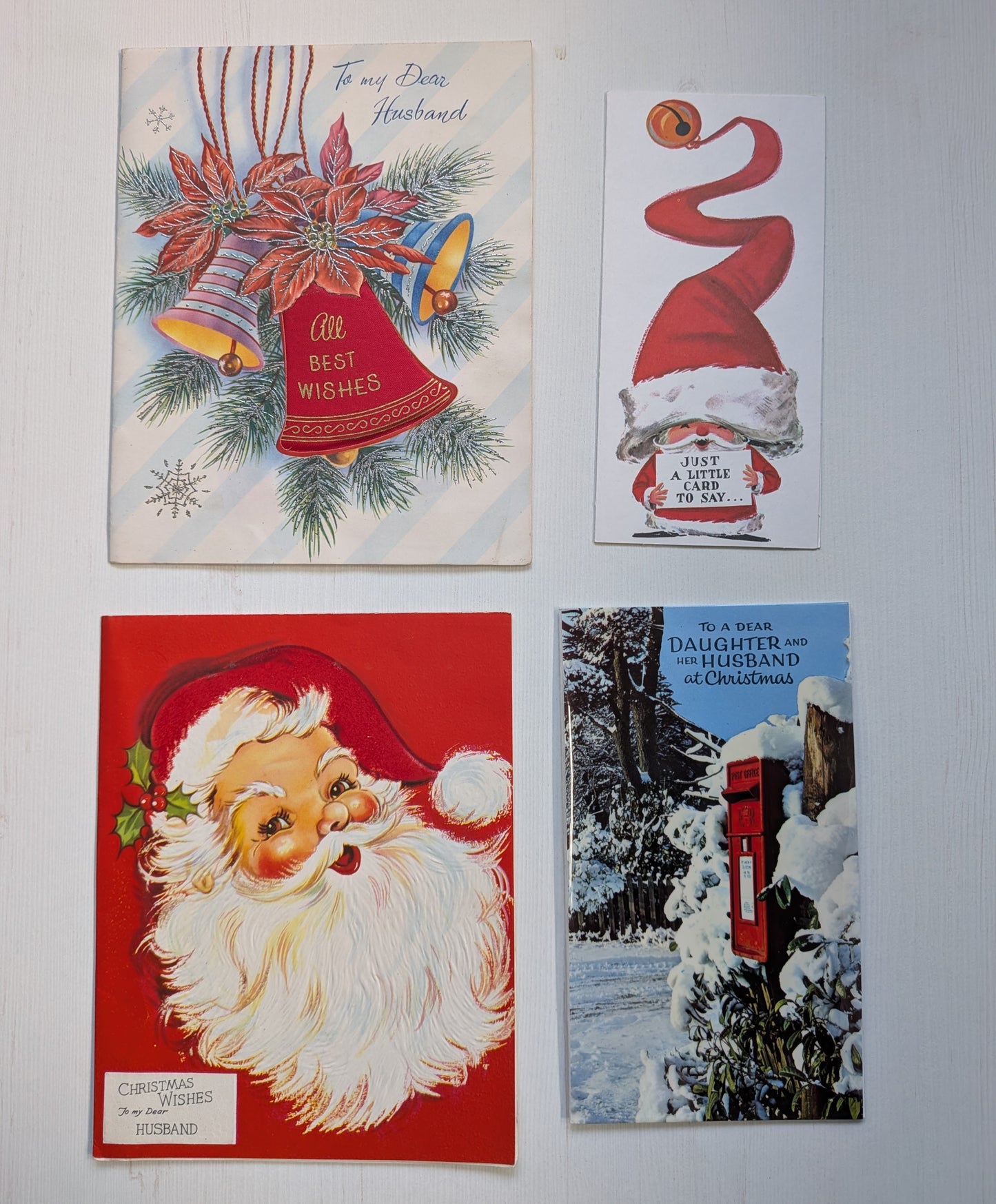 Vintage Retro/Kitsch Christmas Cards Bundle, 10 Cards For Scrapbooking/Crafts #8