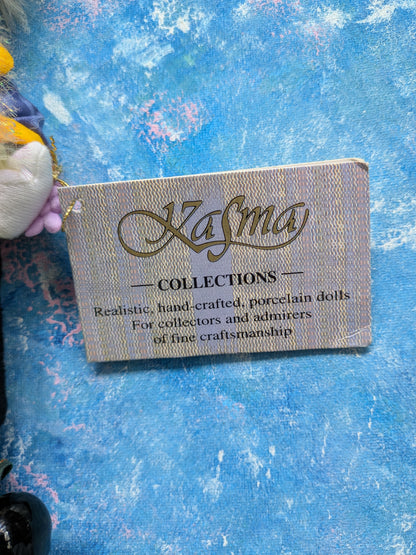 Vintage Kasma Collection Porcelain 10" Clown Doll