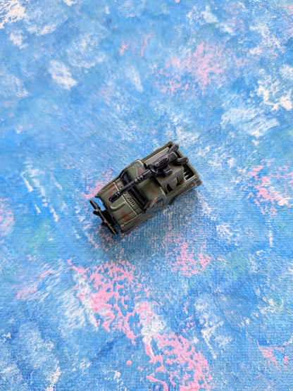 Vintage Miniature Die-cast Camouflage Army Truck