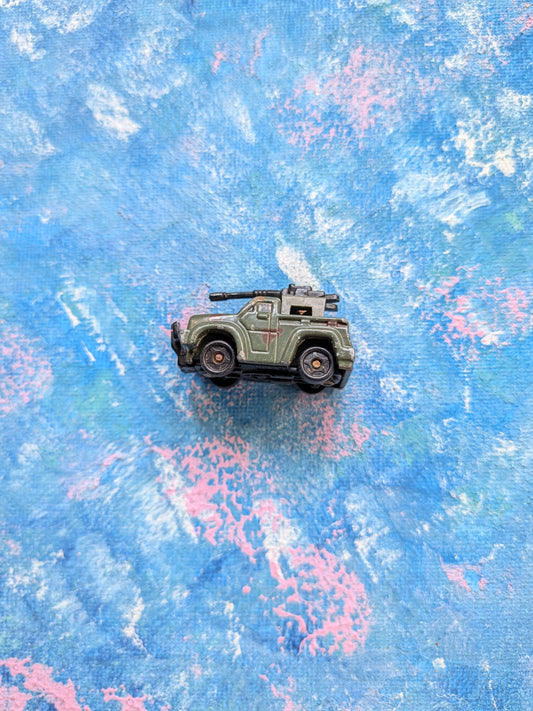 Vintage Miniature Die-cast Camouflage Army Truck
