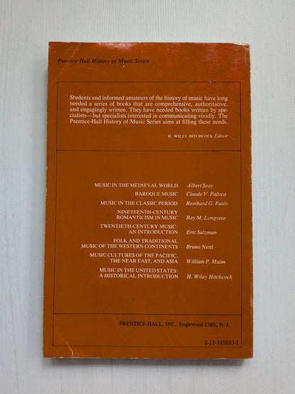 Twentieth-Century Music: An Introduction by Eric Salzman - 2nd Edition - 1974