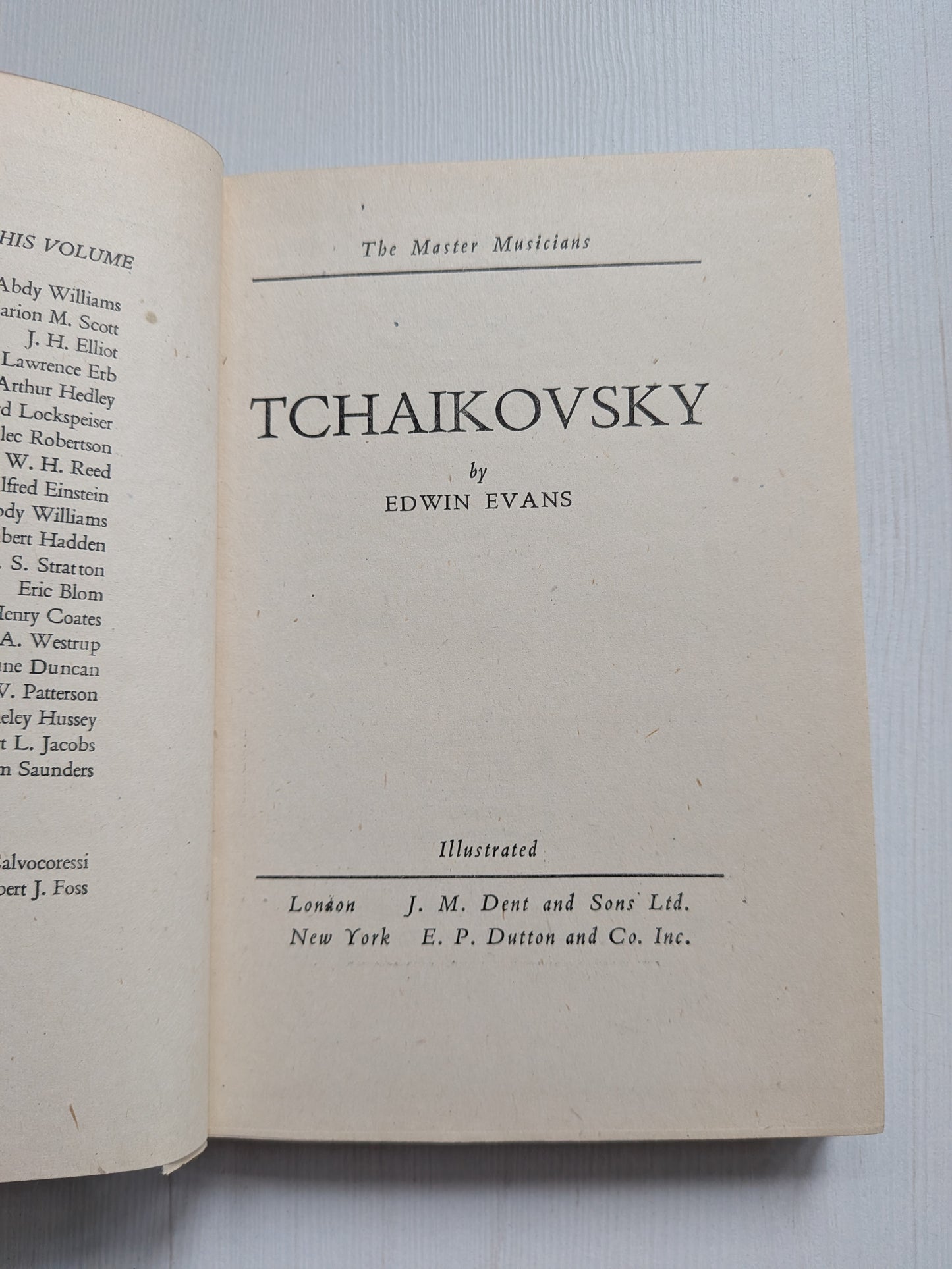 Tchaikovsky by Edwin Evans - 1948 - J. M. Dent & Sons Ltd