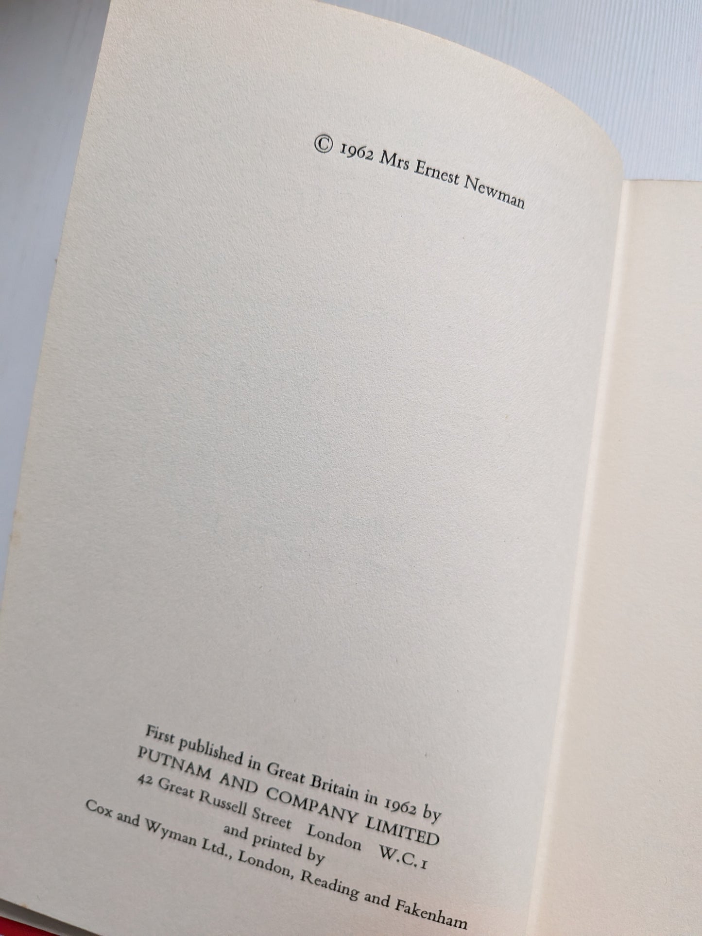 Testament of Music: Essays and Papers by Ernest Newman - 1962 - Putnam