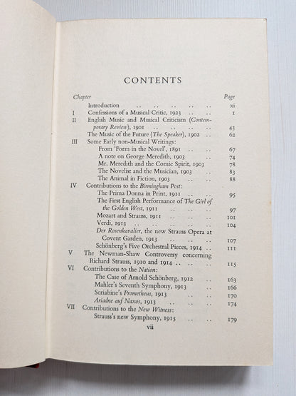 Testament of Music: Essays and Papers by Ernest Newman - 1962 - Putnam
