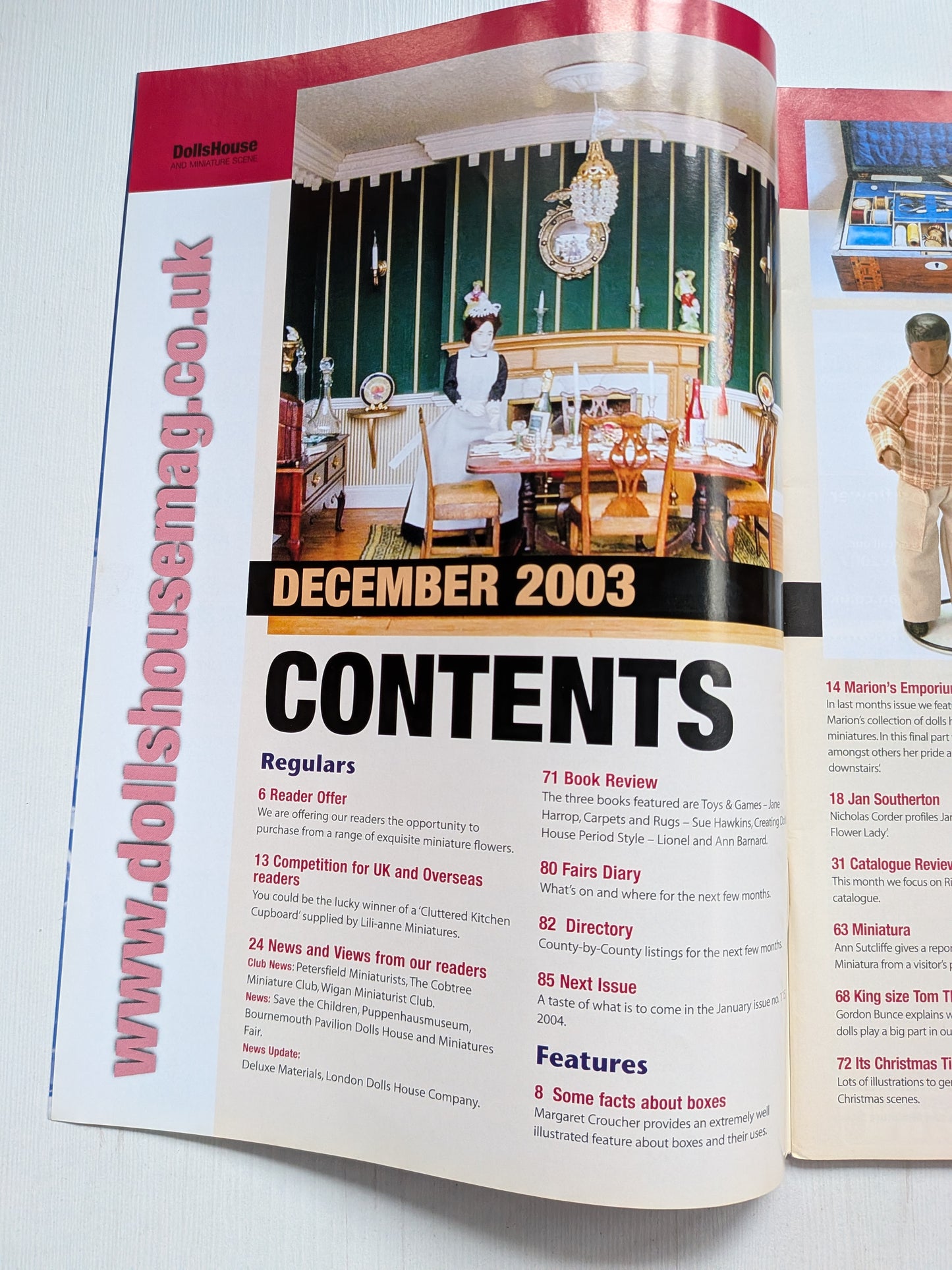 Dolls House and Miniature Scene Magazine Issue 114 - December 2003