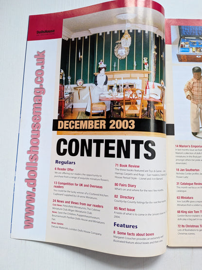 Dolls House and Miniature Scene Magazine Issue 114 - December 2003