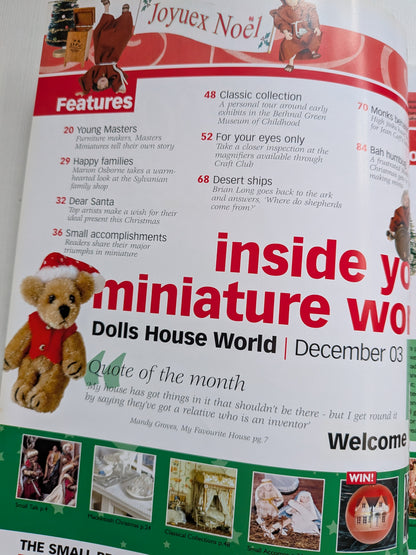 Dolls House World Magazine Issue 135 - December 2003 - Christmas Issue