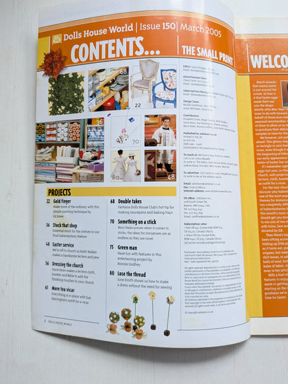Dolls House World Magazine Issue 150 - March 2005